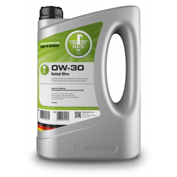 REKTOL 0W-30 United Ultra 5л. Масло моторное