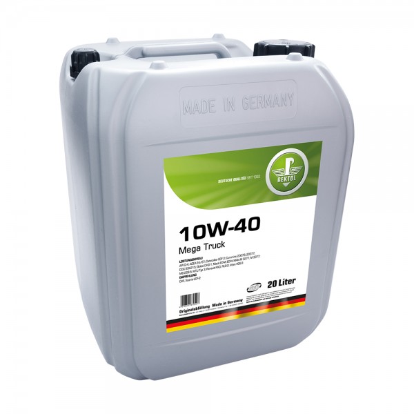 REKTOL 10W-40 Mega Truck 20л  Моторное масло для грузовиков