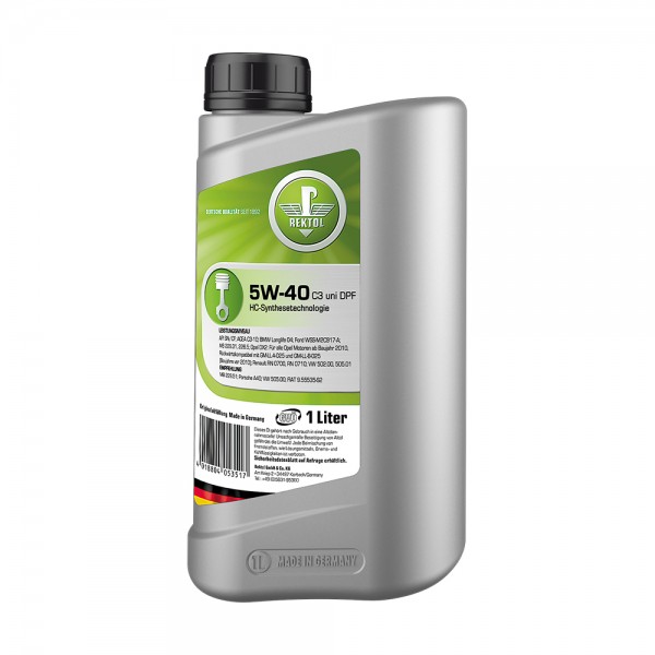 Rektol 5W-40 DPF-3 Plus (5W-40 C3 uni DPF) 1л  Моторное масло